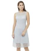 Blue woven nylon dresses