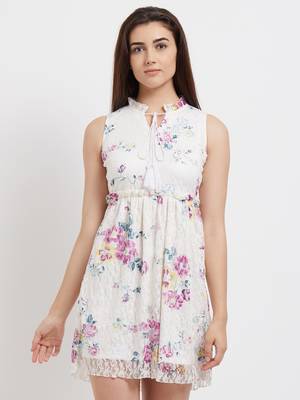 Multicolor woven polyester dresses 1