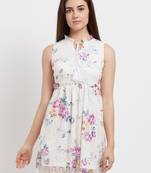 Multicolor woven polyester dresses