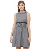 Grey woven viscose dresses