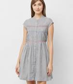 Grey woven viscose dresses