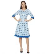 Off white woven viscose dresses