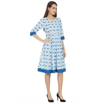 Off white woven viscose dresses 2