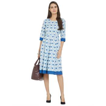 Off white woven viscose dresses 5