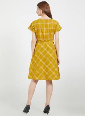 Yellow woven cotton dresses 3