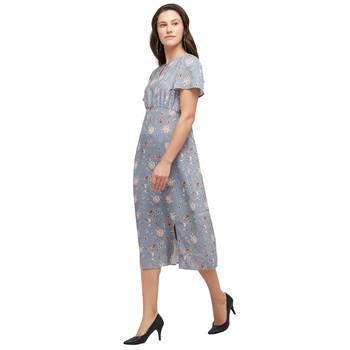 Grey woven viscose dresses 2