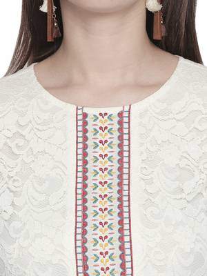 Off white woven viscose dresses 4