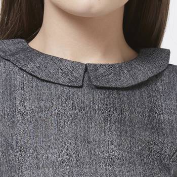 Grey woven viscose dresses 5