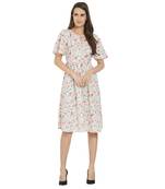 Green woven viscose dresses