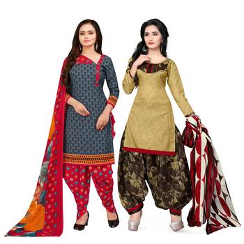 Grey Printed Cotton Salwar 1