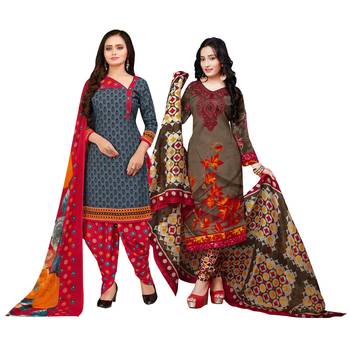 Grey Printed Cotton Salwar 1