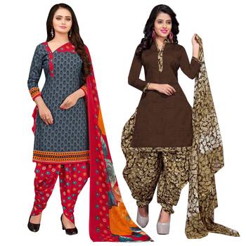 Grey Printed Cotton Salwar 1