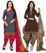 Grey Printed Cotton Salwar