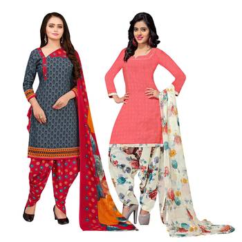 Grey Printed Cotton Salwar 1