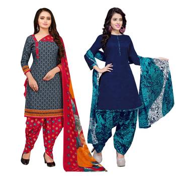 Grey Printed Cotton Salwar 1