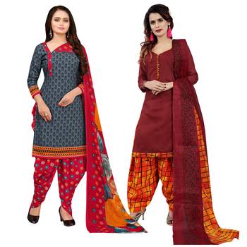 Grey Printed Cotton Salwar 1