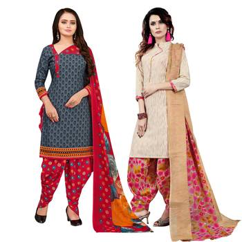 Grey Printed Cotton Salwar 1