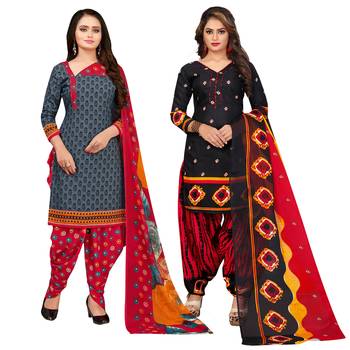 Grey Printed Cotton Salwar 1