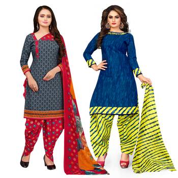 Grey Printed Cotton Salwar 1