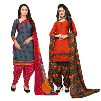 Grey Printed Cotton Salwar 1
