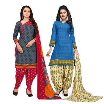 Grey Printed Cotton Salwar 1