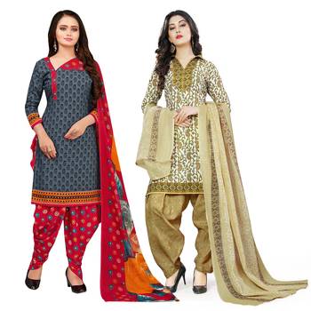 Grey Printed Cotton Salwar 1