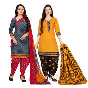Grey Printed Cotton Salwar 1