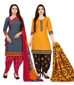 Grey Printed Cotton Salwar