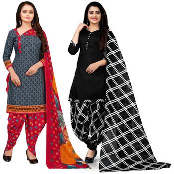 Grey Printed Cotton Salwar 1