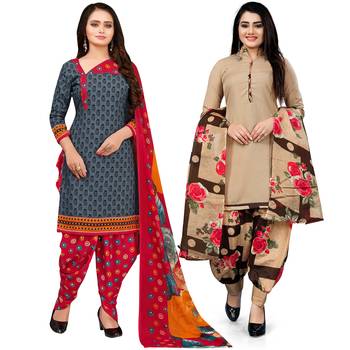 Grey Printed Cotton Salwar 1