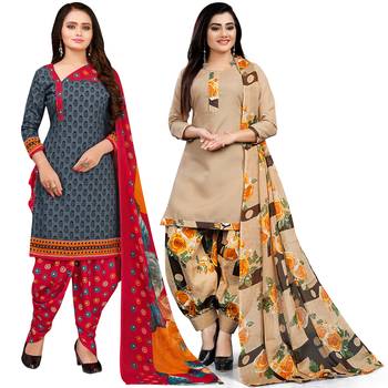 Grey Printed Cotton Salwar 1