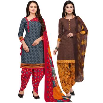 Grey Printed Cotton Salwar 1