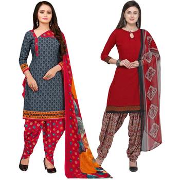 Grey Printed Cotton Salwar 1