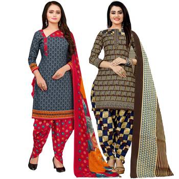 Grey Printed Cotton Salwar 1