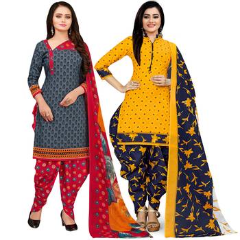 Grey Printed Cotton Salwar 1