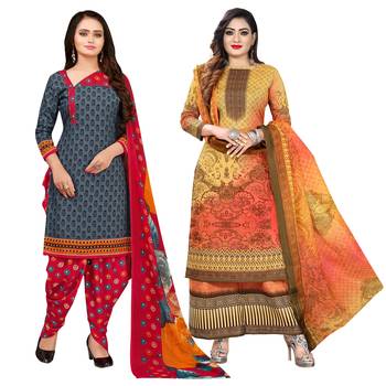 Grey Printed Cotton Salwar 1