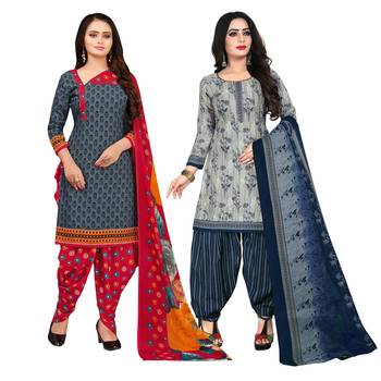Grey Printed Cotton Salwar 1