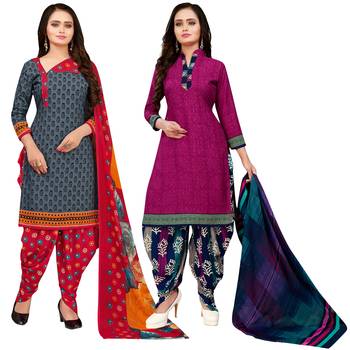 Grey Printed Cotton Salwar 1