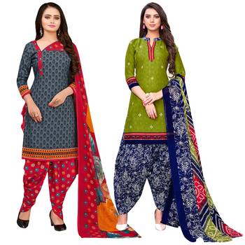 Grey Printed Cotton Salwar 1