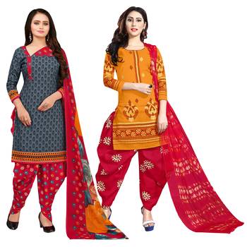 Grey Printed Cotton Salwar 1