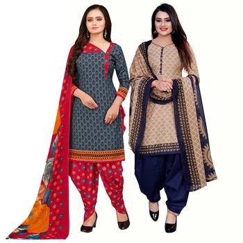 Grey Printed Cotton Salwar 1