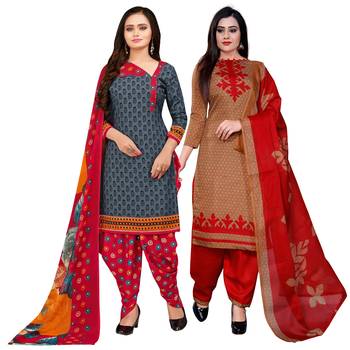 Grey Printed Cotton Salwar 1