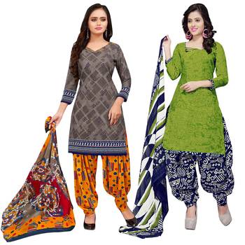 Grey Printed Cotton Salwar 1
