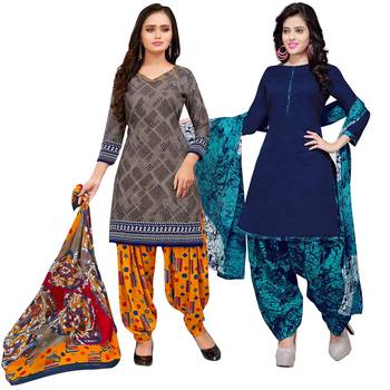 Grey Printed Cotton Salwar 1