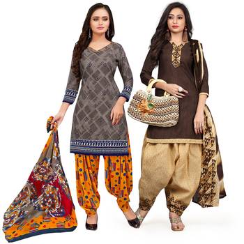 Grey Printed Cotton Salwar 1