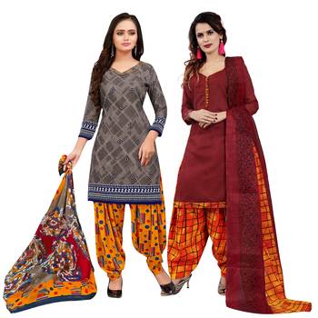Grey Printed Cotton Salwar 1