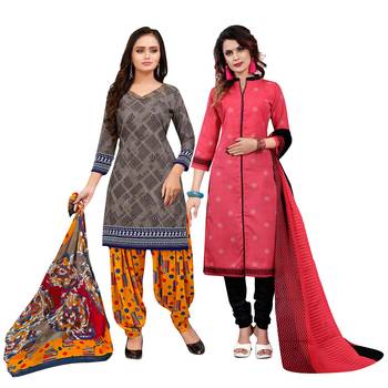 Grey Printed Cotton Salwar 1