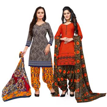Grey Printed Cotton Salwar 1