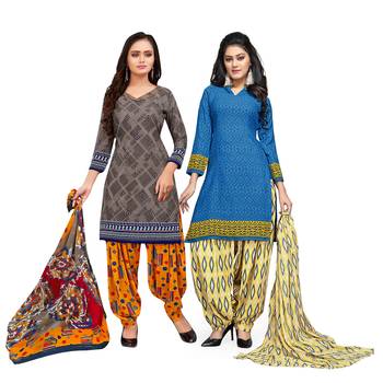 Grey Printed Cotton Salwar 1