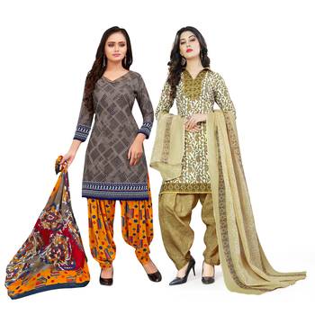 Grey Printed Cotton Salwar 1